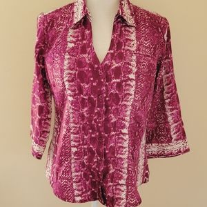 Millennium printed button down size medium